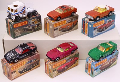 Lot 790 - Matchbox Superfast 75 series group of six to...