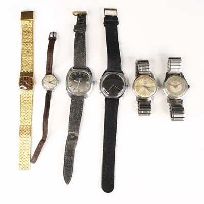 Lot 376 - A gentleman's Fero Feldmann Calendar steel...