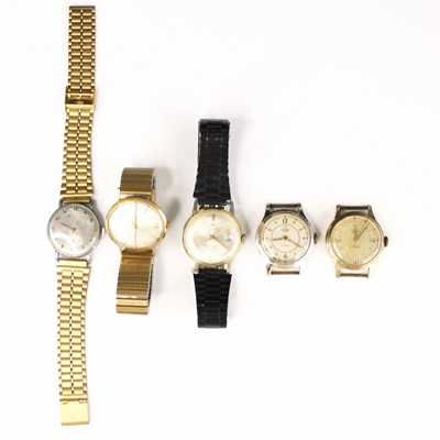 Lot 375 - A gentleman's Tradition gold plated wristwatch,...