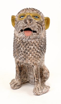 Lot 364 - A large contemporary painted terracotta model...
