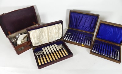 Lot 215 - A collection of silver-plated flatware, to...