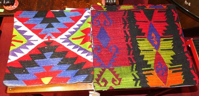 Lot 1283 - A collection of five various Anatolian Kilim...