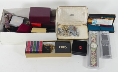 Lot 474 - A collection of wristwatches and costume...