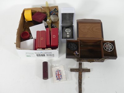 Lot 476 - A collection of items, to include two Omega...