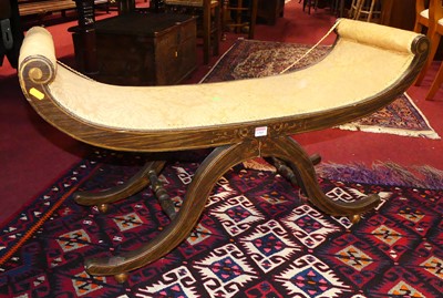 Lot 1303 - A 19th century simulated rosewood and gilt...