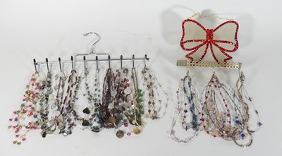 Lot 485 - A collection of modern bead necklaces