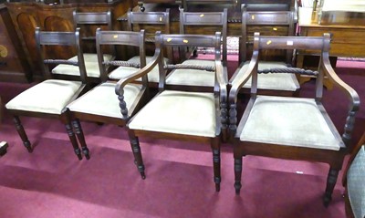 Lot 1329 - Two similar 19th century mahogany bar back...