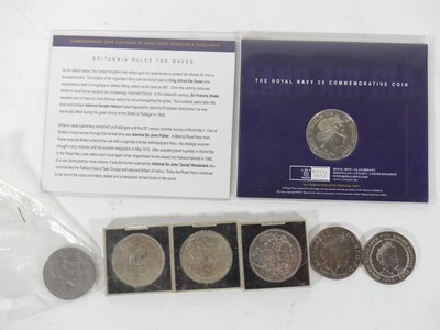 Lot 436 - The Royal Mint, Royal Navy commemorative five...