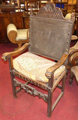 Lot 1334 - A 19th century provincial Spanish walnut open...