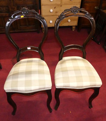 Lot 1355 - A pair of Victorian style stained beech...