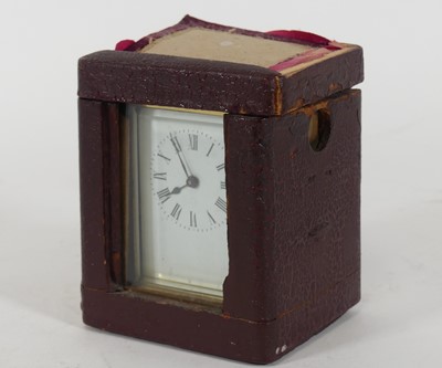 Lot 408 - A late 19th century lacquered brass cased...