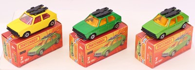 Lot 794 - Three Matchbox Superfast 75 Series No. 7 VW...