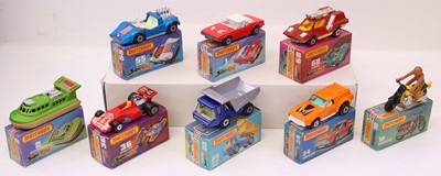 Lot 796 - Matchbox Superfast 75 series group of eight to...