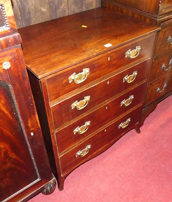 Lot 1397 - An early 19th century small mahogany chest of...