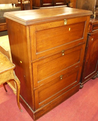 Lot 1401 - An early 20th century walnut estate cabinet,...