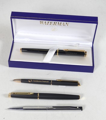 Lot 432A - A Waterman fountain pen, having a gloss black...