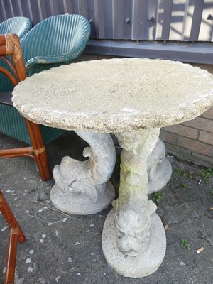 Lot 1427 - A composite concrete circular garden...