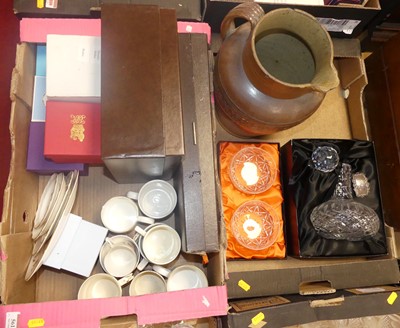 Lot 561 - Two boxes of miscellaneous items to include a...