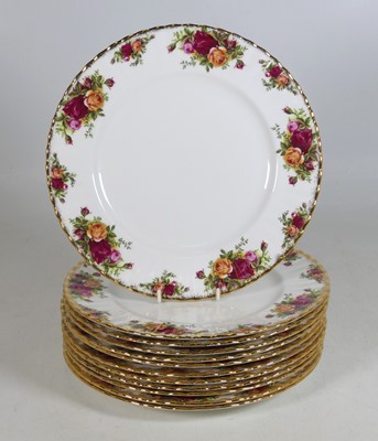 Lot 62 - A set of twelve Royal Albert 'Old Country...