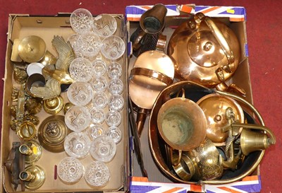 Lot 574 - Two boxes of miscellaneous items to include a...