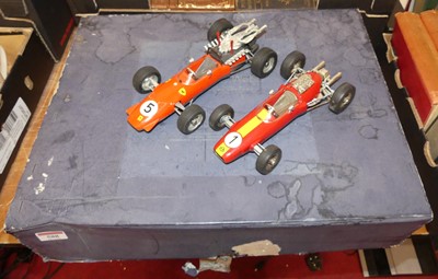 Lot 588 - Two Schuco tinplate racing cars, to include...