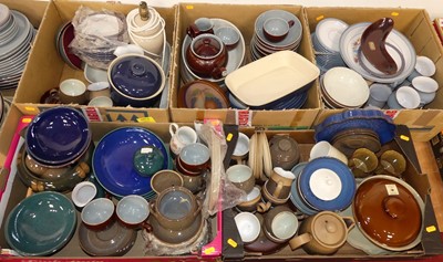 Lot 590 - Seven boxes of miscellaneous stoneware...