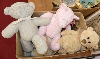 Lot 594 - A collection of assorted children's soft toys,...
