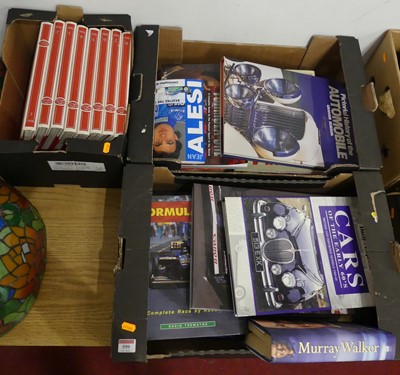 Lot 599 - Three boxes of assorted motoring related books...