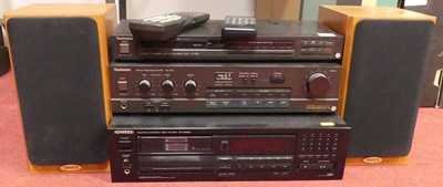 Lot 602 - A collection of audio equipment, to include a...