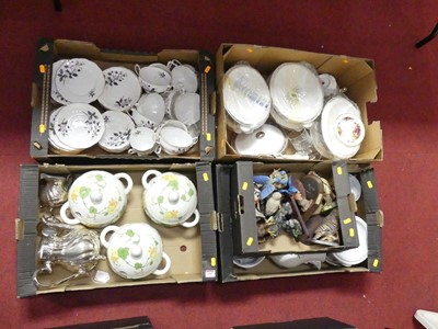 Lot 608 - Five boxes of miscellaneous items, to include...