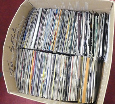 Lot 614 - A large collection of assorted 7" singles,...