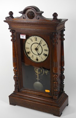 Lot 566 - A late 19th century continental walnut cased...
