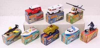 Lot 803 - Matchbox Superfast 75 series group of eight to...