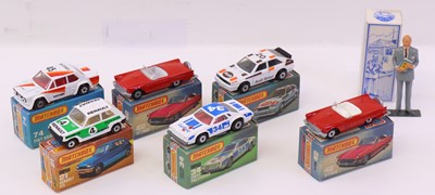 Lot 807 - Matchbox Superfast 75 series group of six to...