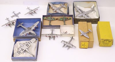 Lot 650 - Dinky Toys group of various aircraft, to...