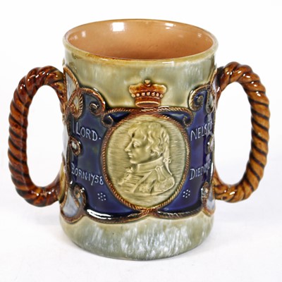 Lot 59 - A Royal Doulton stoneware loving cup, circa...