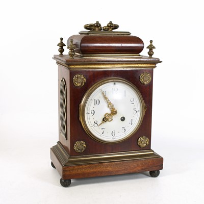 Lot 11 - A late 19th century mahogany cased bracket...