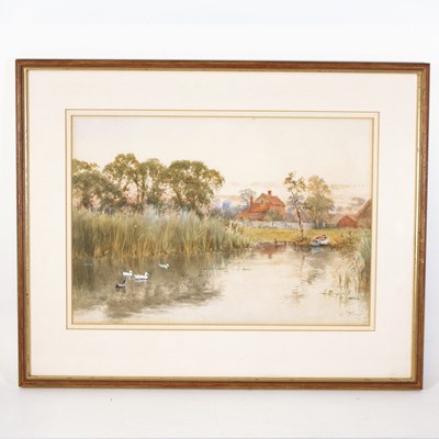 Lot 418 - Arthur Verey (1841-1916) "On the Bure at...