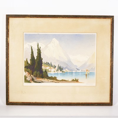 Lot 422 - Edward A Swan (1800-1900) - River landscape...