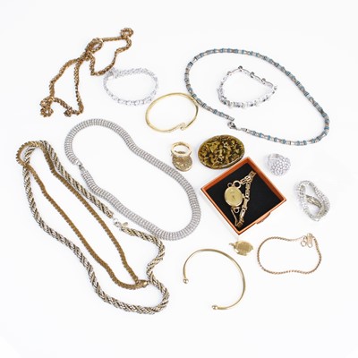 Lot 313 - A collection of costume jewellery, to include...