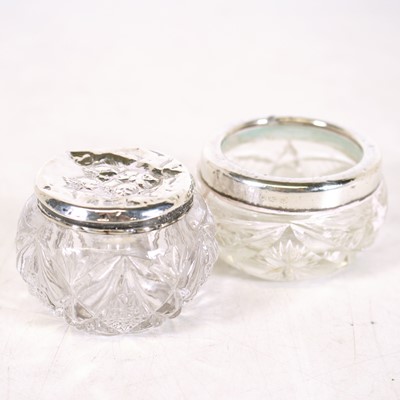 Lot 247 - A pair of George V silver capped and hobnail...