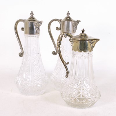 Lot 89 - A pair of mid-20th century glass and white...