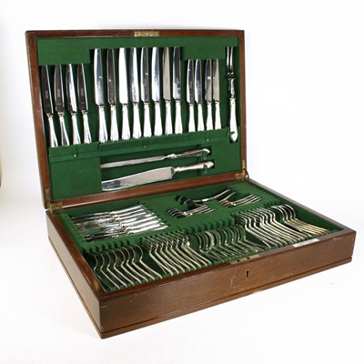 Lot 37 - A Garrard & Co silver-plated cutlery suite,...