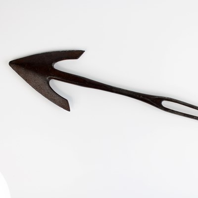 Lot 137 - A 19th century whaling harpoon/iron, having a...