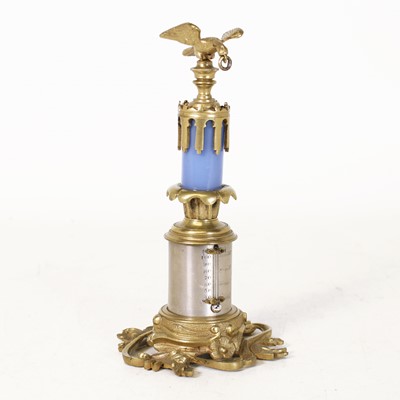 Lot 61 - A 19th century French gilt brass desk...