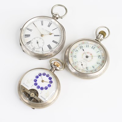 Lot 374 - An early 20th century Continental silver cased...