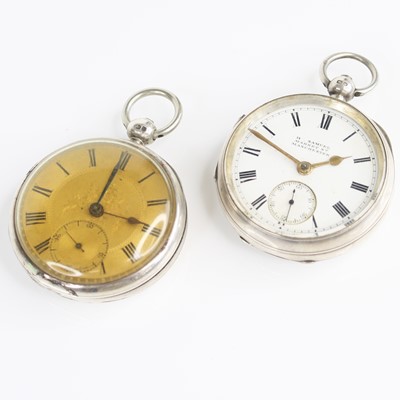 Lot 373 - A William IV silver cased open face pocket...