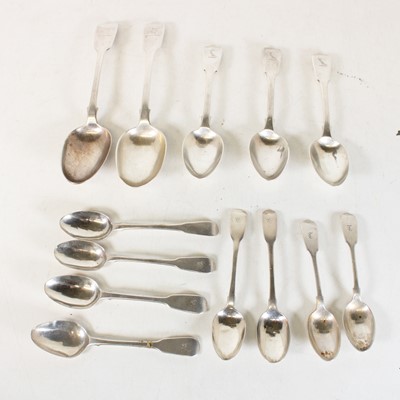Lot 269 - A set of three Victorian silver tablespoons in...
