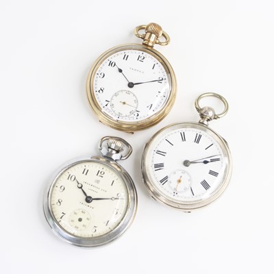 Lot 372 - A Victorian silver cased open face pocket...
