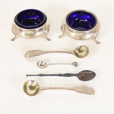 Lot 266 - A pair of Victorian silver open mustard pots...